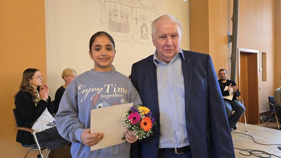 Einen Sonderpreis gab es auch für Fadile Mircan Sahin (9 Jahre) aus der Grundschule "Am Dachsberg", Premnitz.
