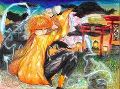 ein Siegerbild des Manga. und Comic-Zeichenwettbewerbs