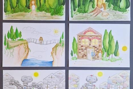 Das Märchen der Wasserstein in 6 Bildern