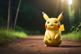 gelbes Pokemon im Wald
