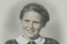 ein Bild eines Mädchens in den 50er Jahren