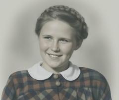 ein Bild eines Mädchens in den 50er Jahren